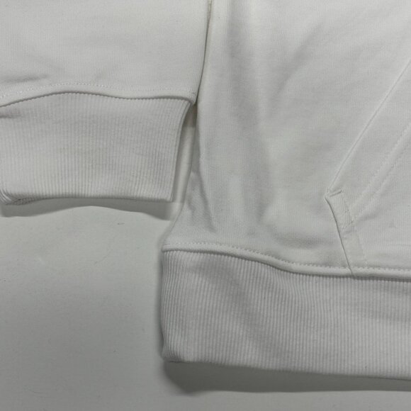 Columbia French Terry Hoodie Womens Large or XL White New Pullover Colorful Logo - Picture 3 of 10